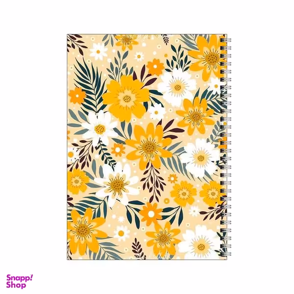 دفتر مشق 50 برگ بامبیلیپ طرح بک گراند گل گلی کد 4129646