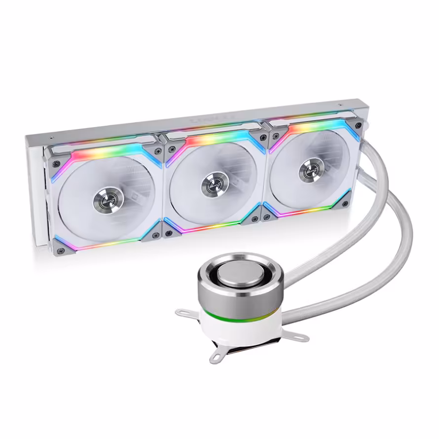 خنک کننده مایع پردازنده لیان لی Galahad 360 UNI FAN SL Edition ARGB White