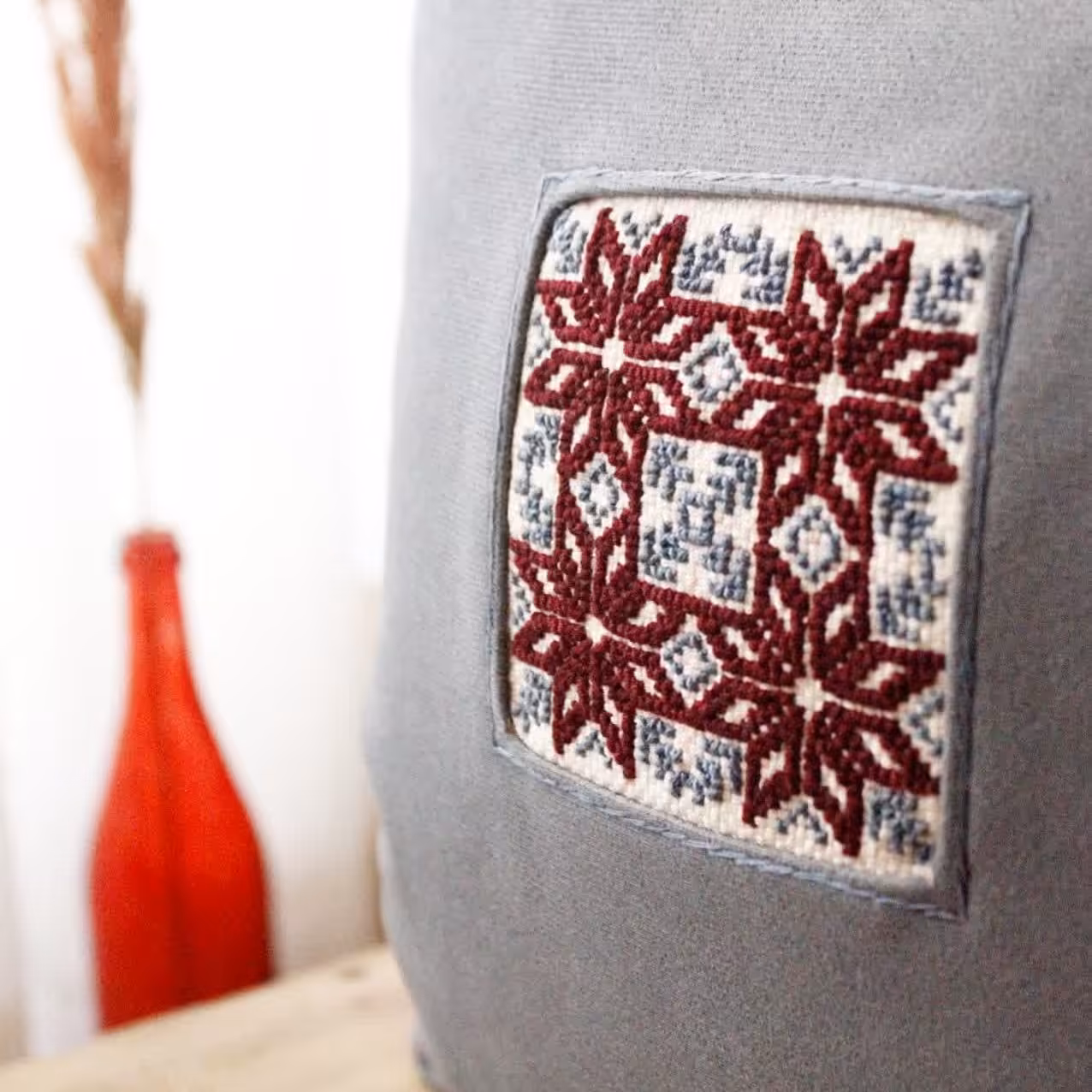 ست 2 عددی کاور کوسن طرح شماره دوزی 1248