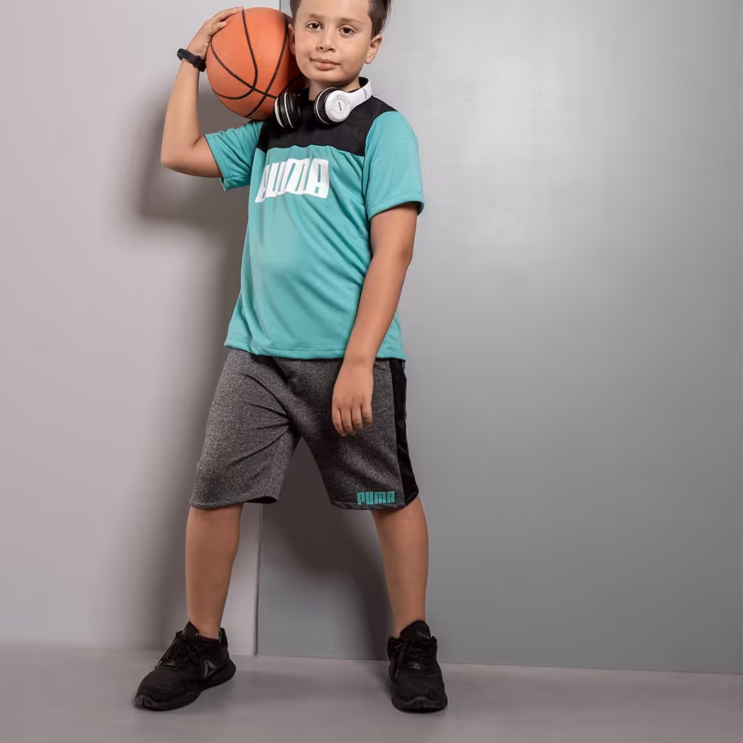 ست تیشرت شلوار  ورزشی بچه گانه