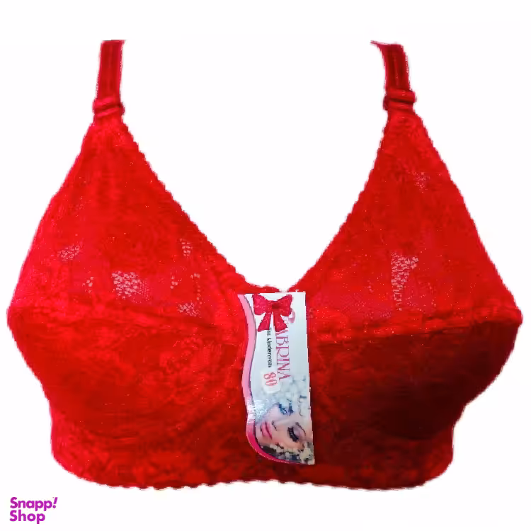 سوتین زنانه سابرینا (Sabrina) مدل نخ گیپور رنگ قرمز