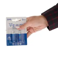 باتری نیم قلمی وریتی مدل  Ultra Alkaline بسته دو عددی