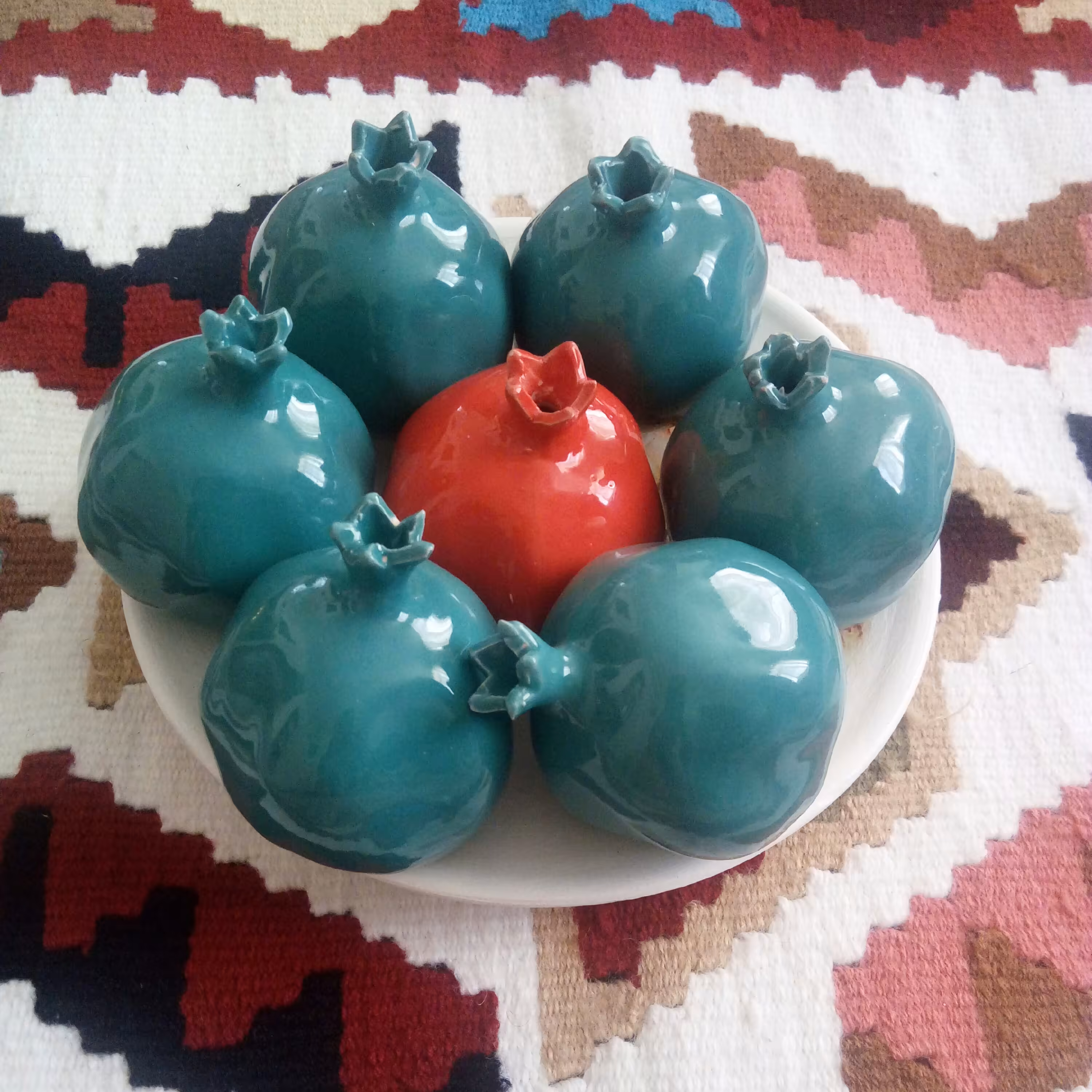 انار سفالی لعابدار کد 01