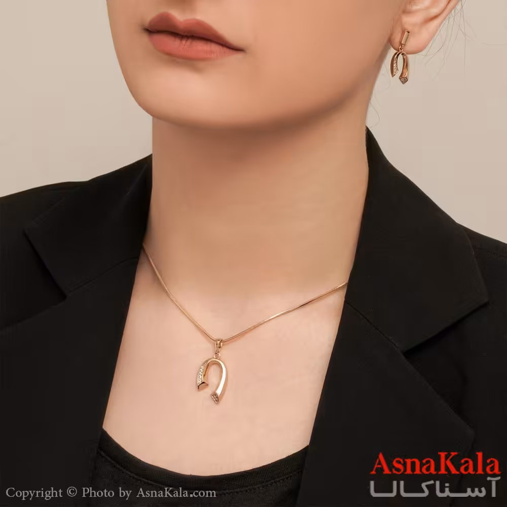 نیم ست زنانه مدل نگارا طلایی برند ژوپینگ کد NIM1405W