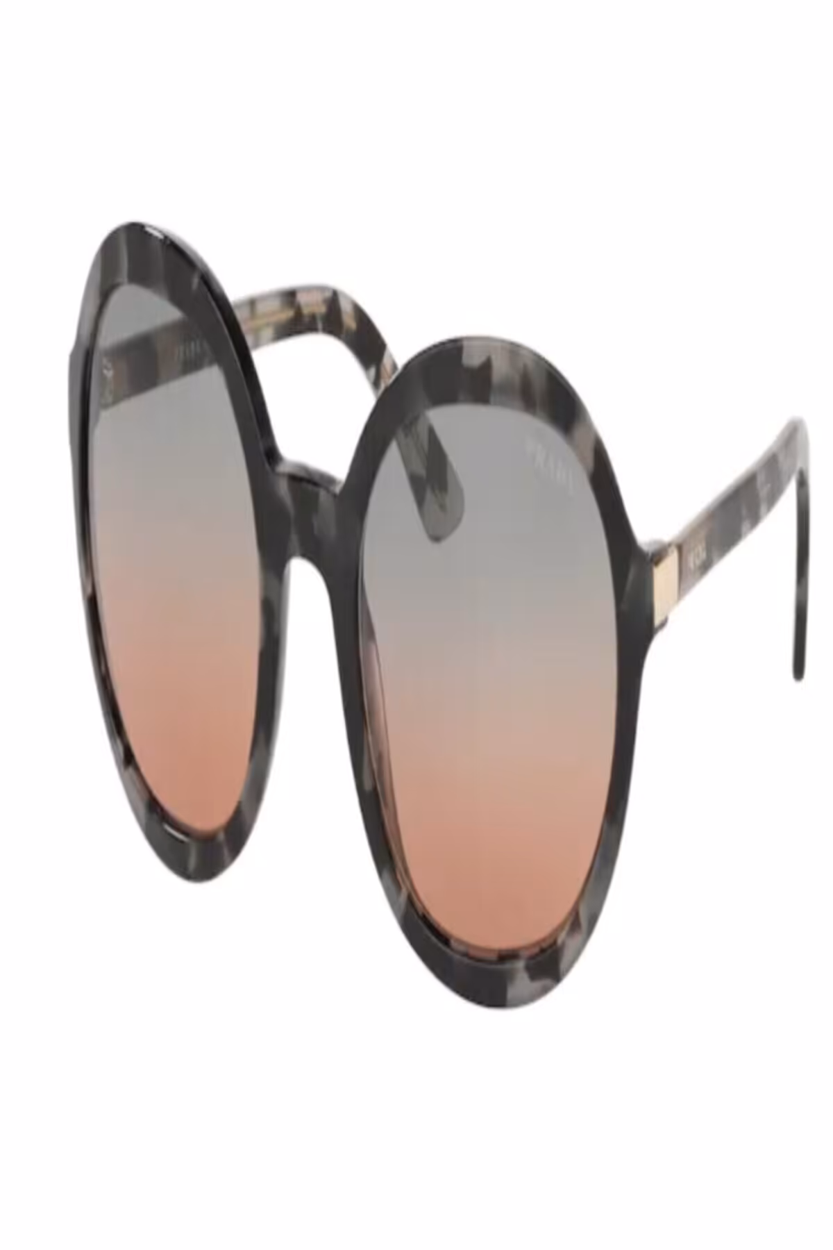 عینک آفتابی خاکستری زنانه بیضی مدل Heritage SPR09VS510756 Prada