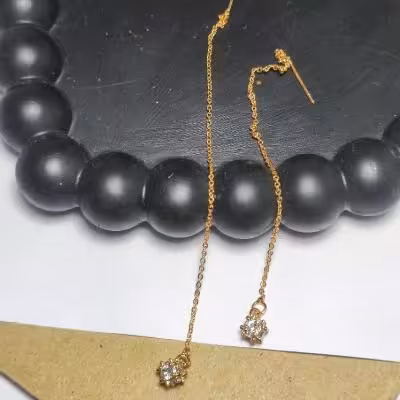 گوشواره مدل بخیه ای ضد حساسیت