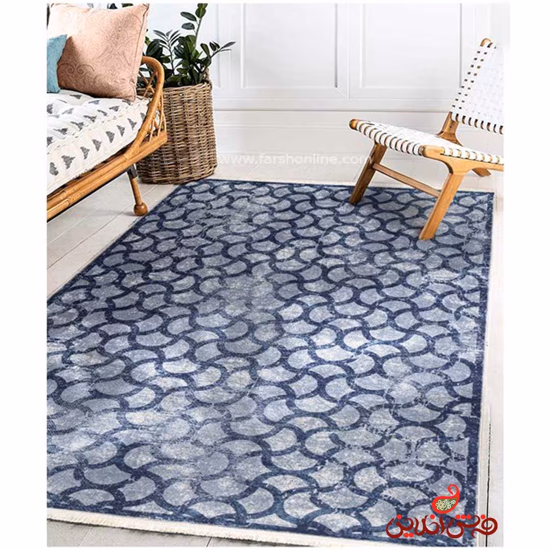 فرش ماشینی  کلاریس  کد 100472 خاکستری