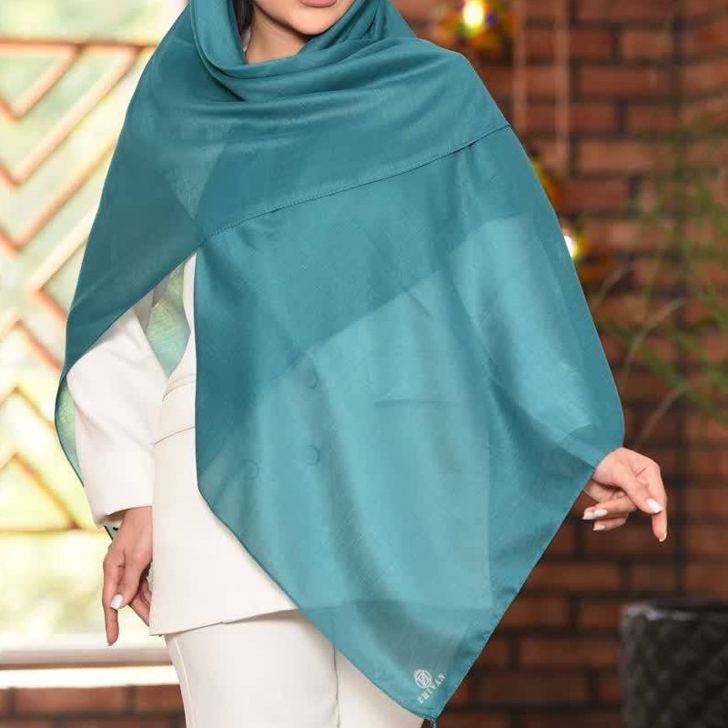 روسری نخی منگوله دار ساده