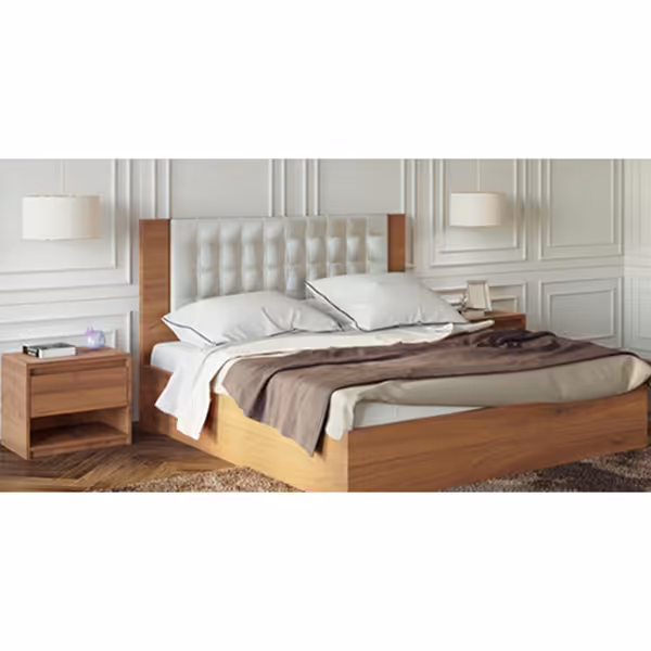 تخت خواب دو نفره نیلپر مدل آورتین