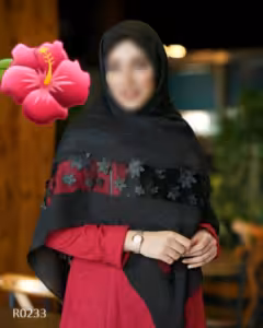 روسری مجلسی مشکی