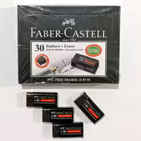 پاک کن فابر کاستل مشکی کوچک بسته 30 عددی

            