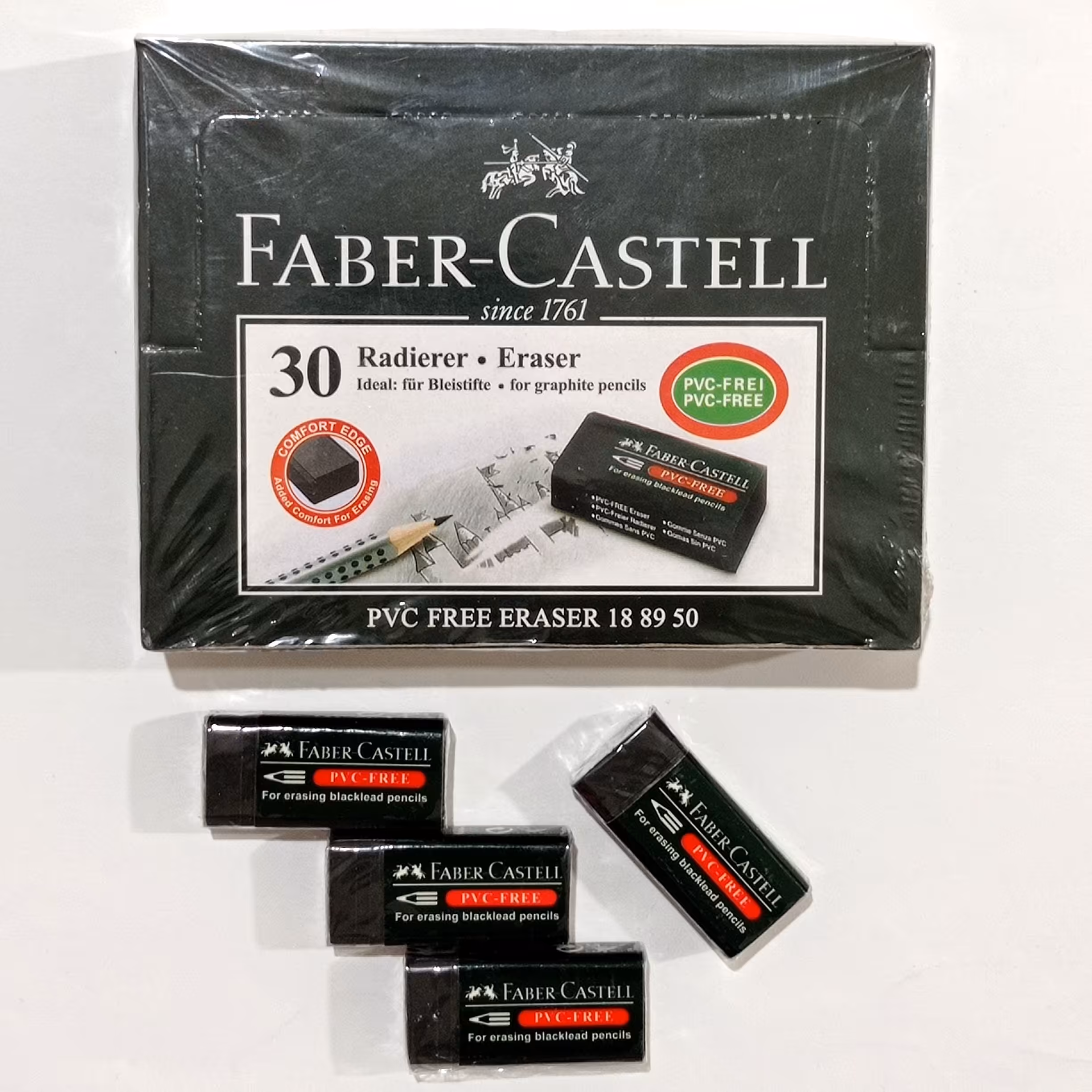 پاک کن فابر کاستل مشکی کوچک بسته 30 عددی

            