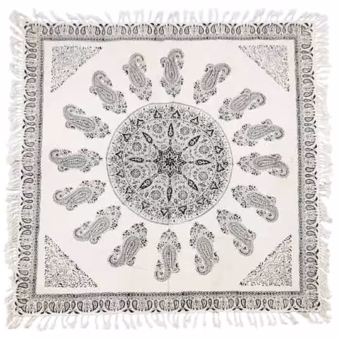 سفره قلمکار ممتاز اصفهان سایز 100 در 100 سانتی متر مربع