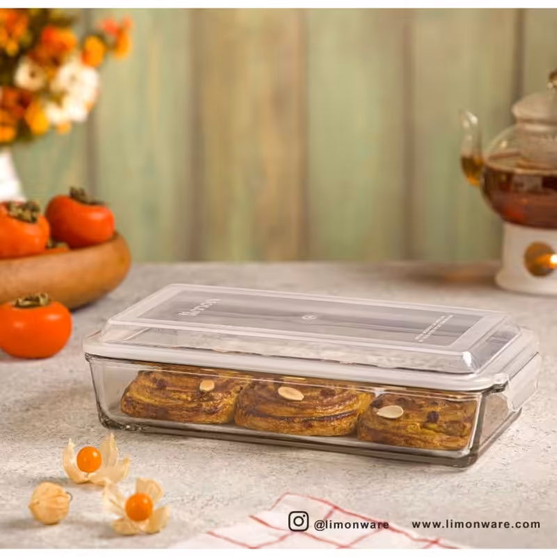 ظرف شیشه  ای یک و چهار لیتر لیمون 