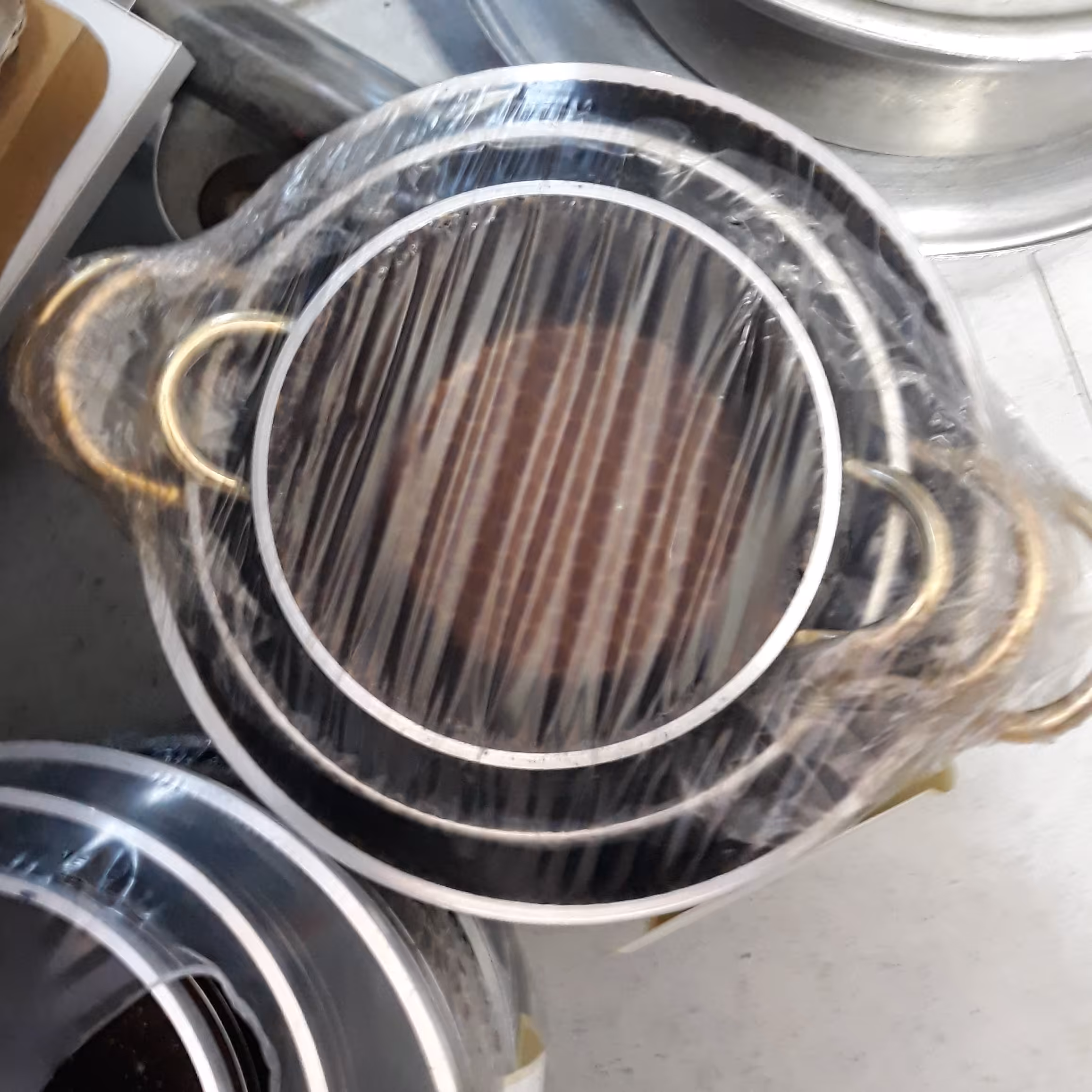 سرویس قابلمه دو دسته طلایی لانه زنبوری