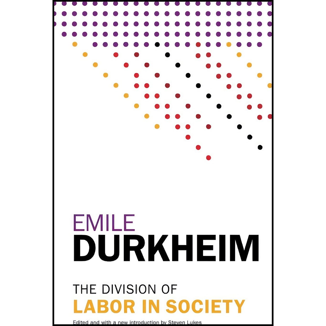 کتاب زبان اصلی The Division of Labor in Society اثر Emile Durkheim