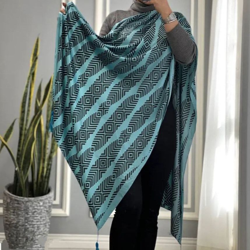 شال طرحدار ساتن