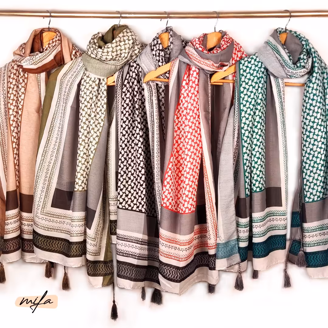 شال چاپی طرح چریکی