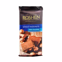 شکلات شیری با فندق 90 گرم روشن - roshen