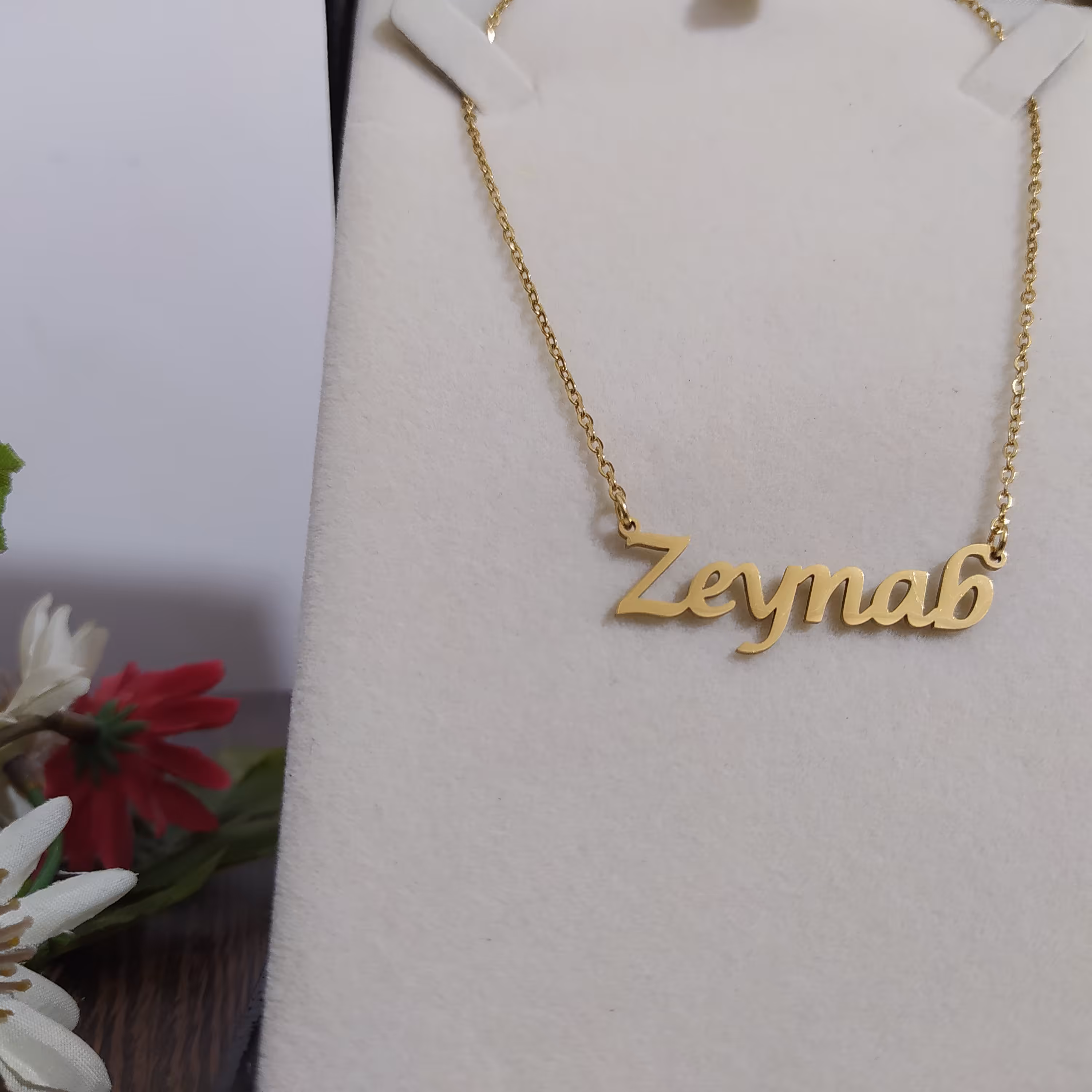 پلاک اسم زینب نقره ای