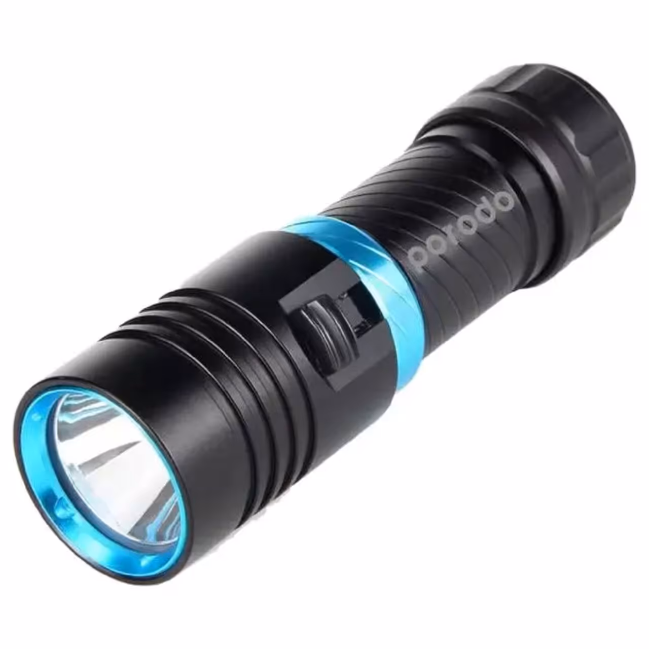 چراغ قوه شارژی ضدآب پورودو مدل PD-CRLDFLCS-BK