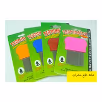 شانه ضد شپش دندانه فلزی با دسته پلاستیکی کوچک

