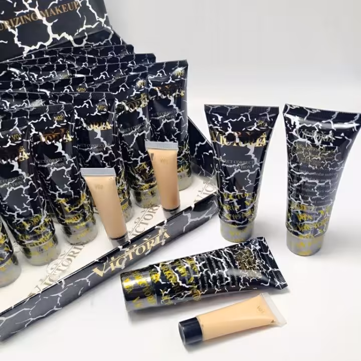 کرم پودر ویکتوریا اصلی victoria کرمپودر تیوپی گریم میکاپ روزانه کرم پودر استخری با کیفیت VICTORIA آرایش تیوپی پنکک