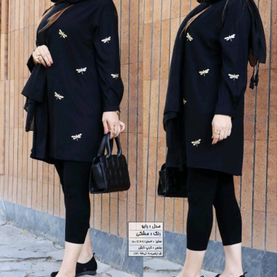 پانچو زنانه کرپ کش مدل رابپ