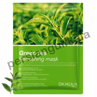ماسک ورقه ای صورت عصاره گیاه چای سبز برند BIOAQUA بیوآکوا  - 25 گرم