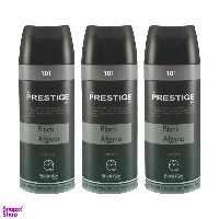 اسپری خوشبو کننده بدن مردانه پرستیژ (Prestige) مدل Black afgano حجم 150 میلی‌‌لیتر مجموعه 3 عددی