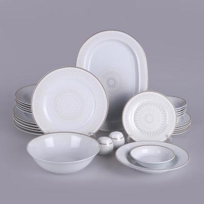 سرویس غذاخوری 28 پارچه 6 نفره مقصود مدل پالومه