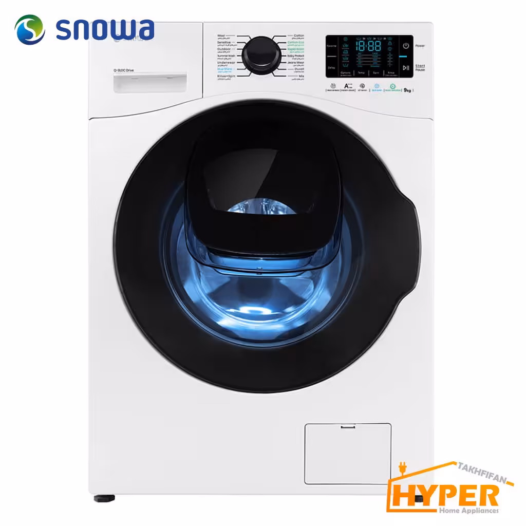 ماشین لباسشویی اسنوا SWM-94W61 سفید 9 کیلویی واش این واش