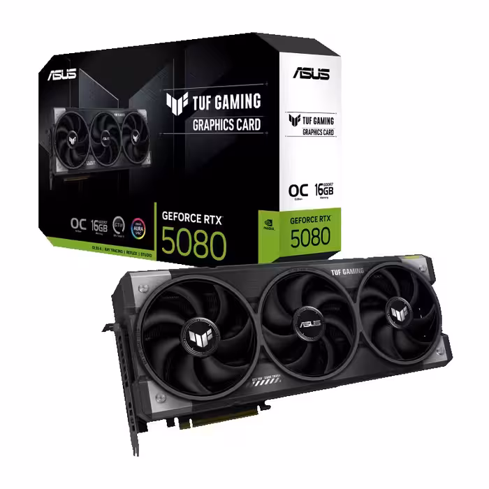 کارت گرافیک ایسوس ASUS RTX 5080 TUF Gaming OC 16GB