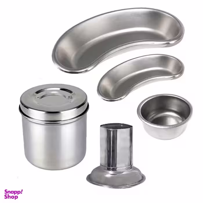 رسیور و گالی ‌پات و جای‌ آبسلانگ و جاپنبه‌ای مدل Rsgsapl مجموعه 5 عددی