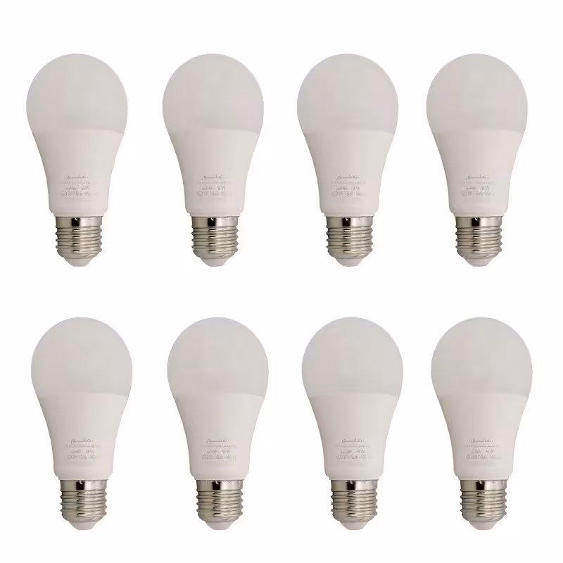 لامپ ال ای دی 9 وات نمانور مدل A60 پایه E27 (بسته 8 عددی) کیادکالا