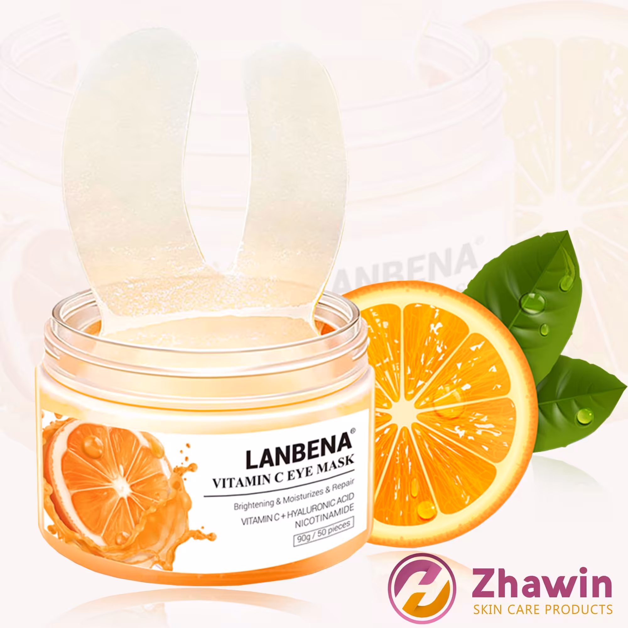 ماسک دور چشم ویتامین سی لانبنا 50 عددی

