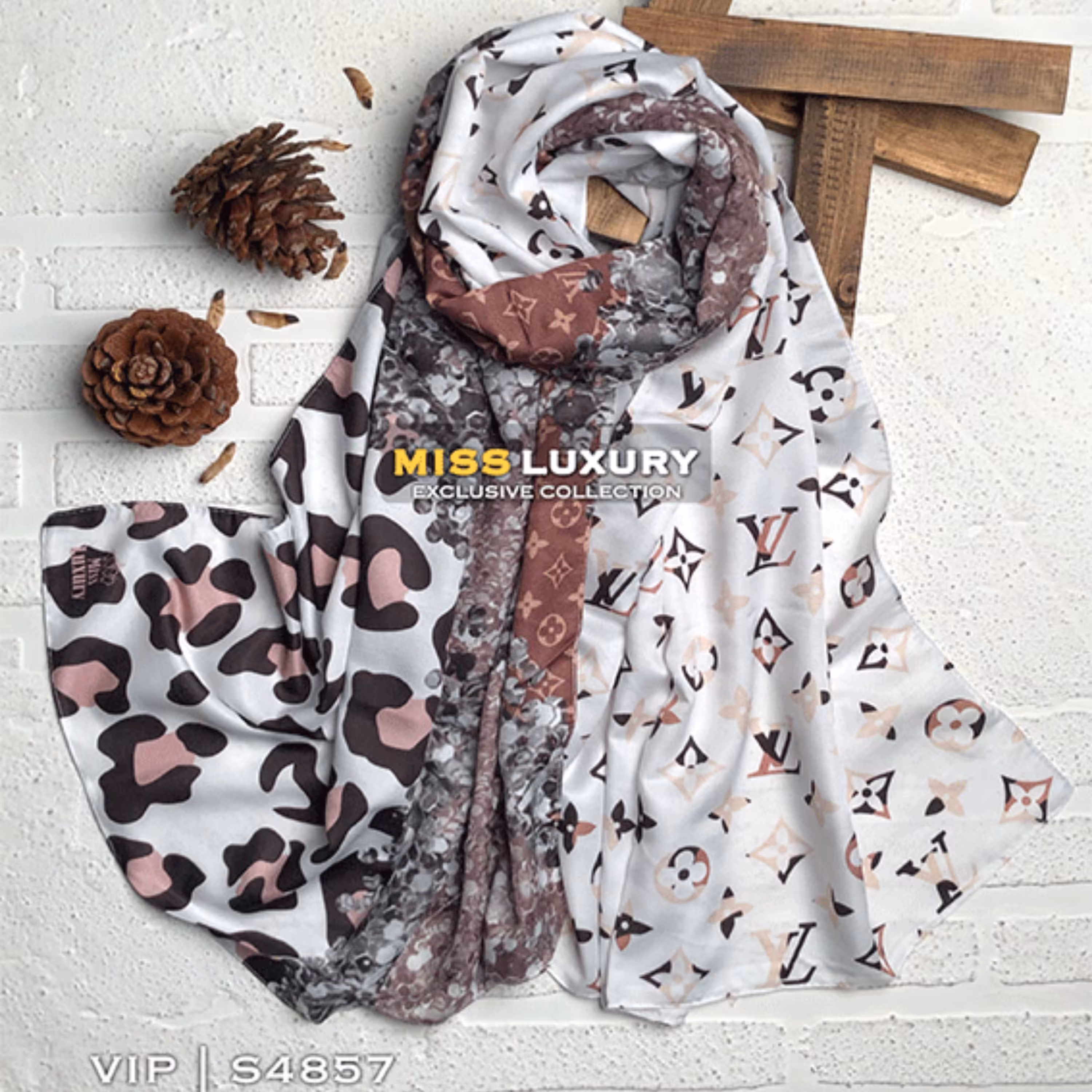 شال توییل نخ اعلا S4857