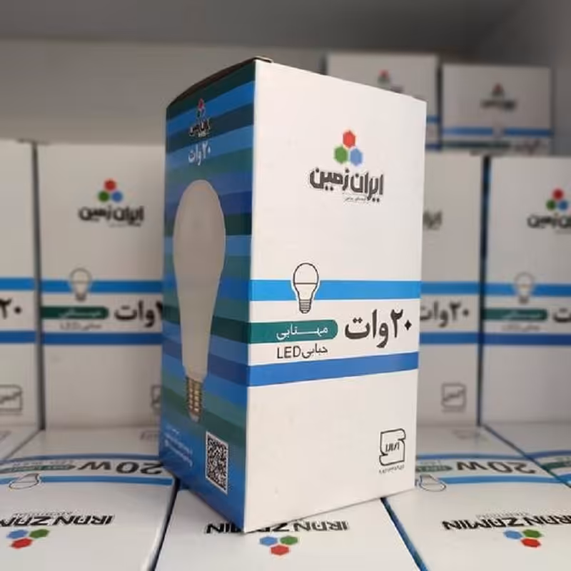 لامپ فوق کم مصرف 20 وات ایران زمین( رنگ سفید) کیفیت مناسب