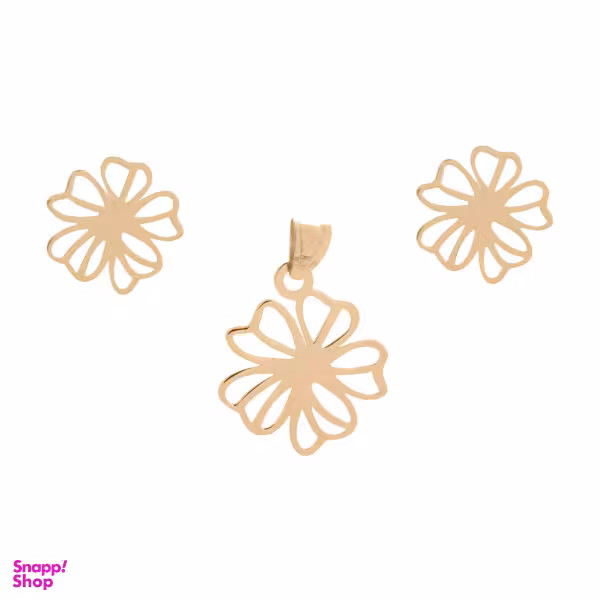 نیم ست طلا 18 عیار درنیکا مدل ds4003