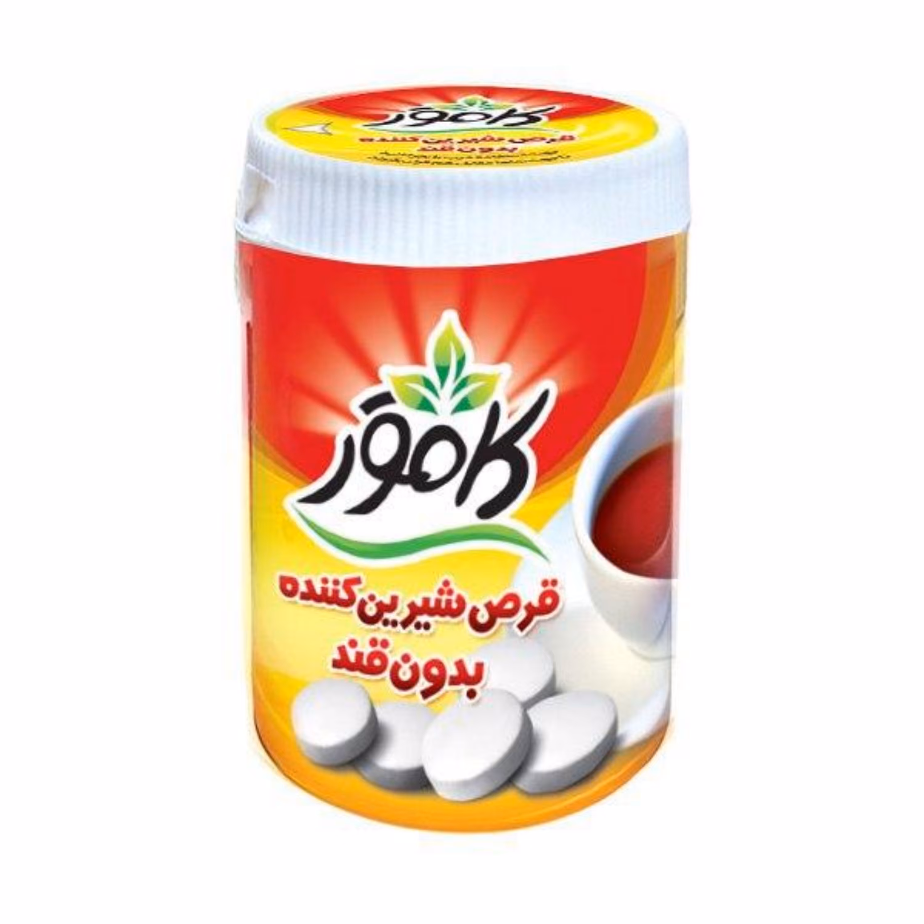 قرص استوانه شیرین کننده بدون قند  کامور