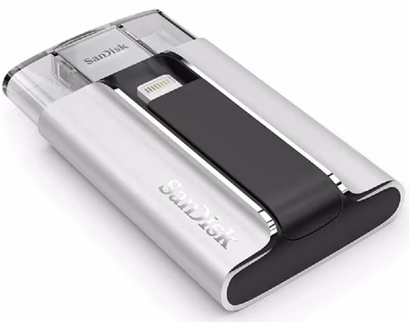 فلش مموری یو اس بی به لایتینگ سن دیسک مدل آی ایکس پند با ظرفیت 64 گیگابایت