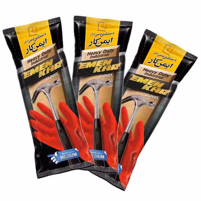 دستکش پلاستیکی گیلان استادکار سایز بزرگ و خیلی بزرگ