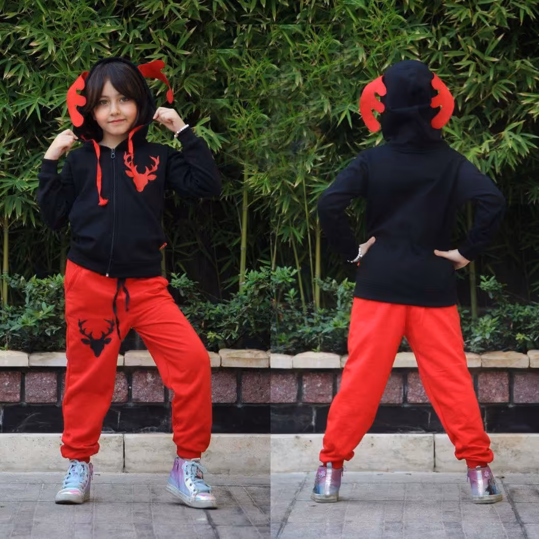 ست سویشرت شلوار اسپورت طرح گوزن