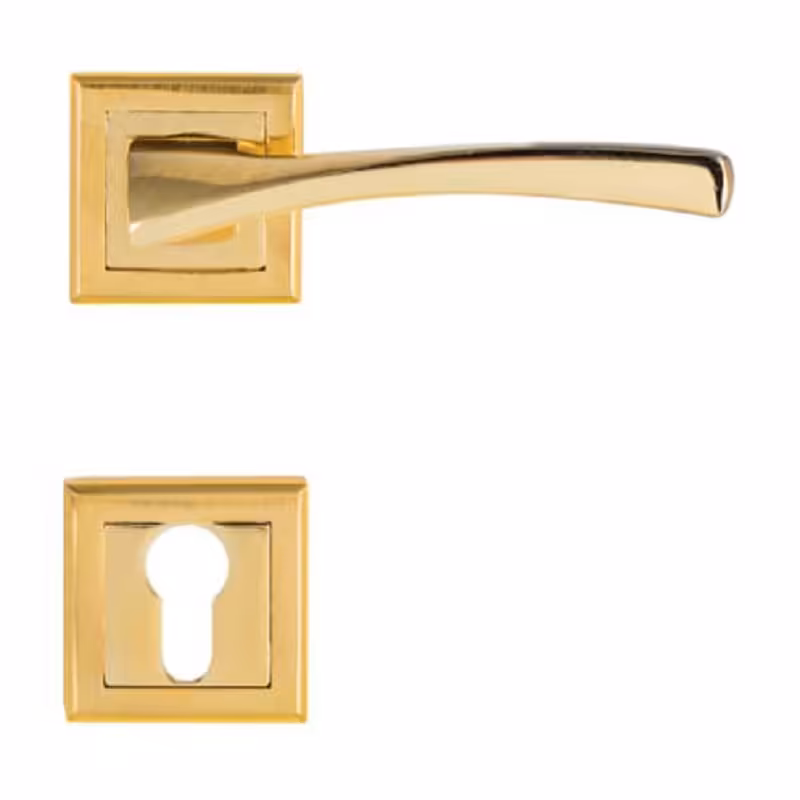 دستگیره دوتیکه رزت کد 600 رنگ طلایی 