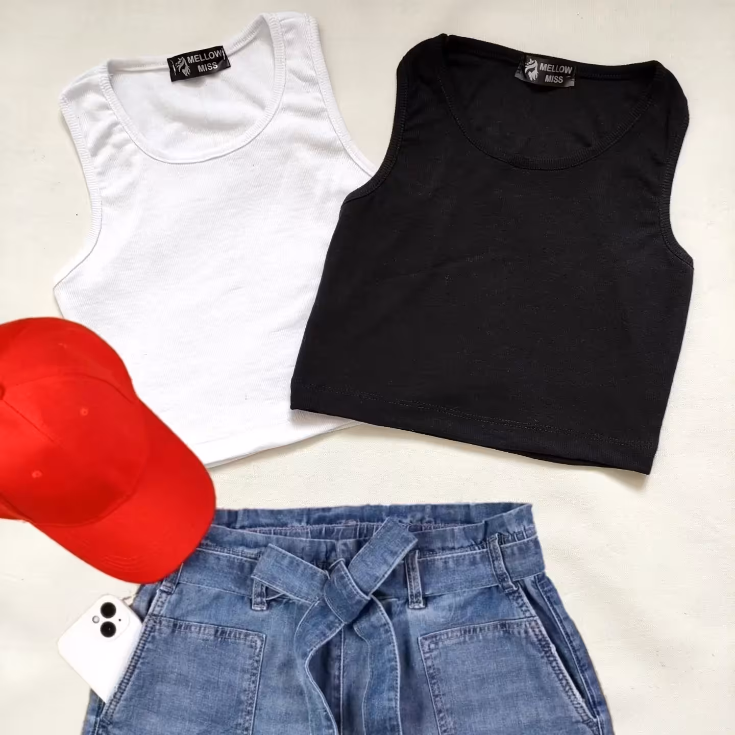 کراپ(نیمتنه) فانریپ سفیدو مشکی