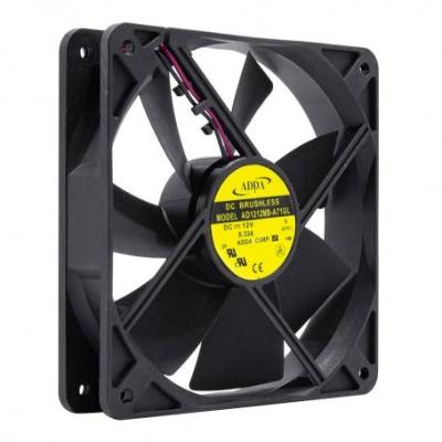 فن 12V دو سیمه سایز 12x12 ضخامت 25cm مارک ADDA مدل AD1212MB