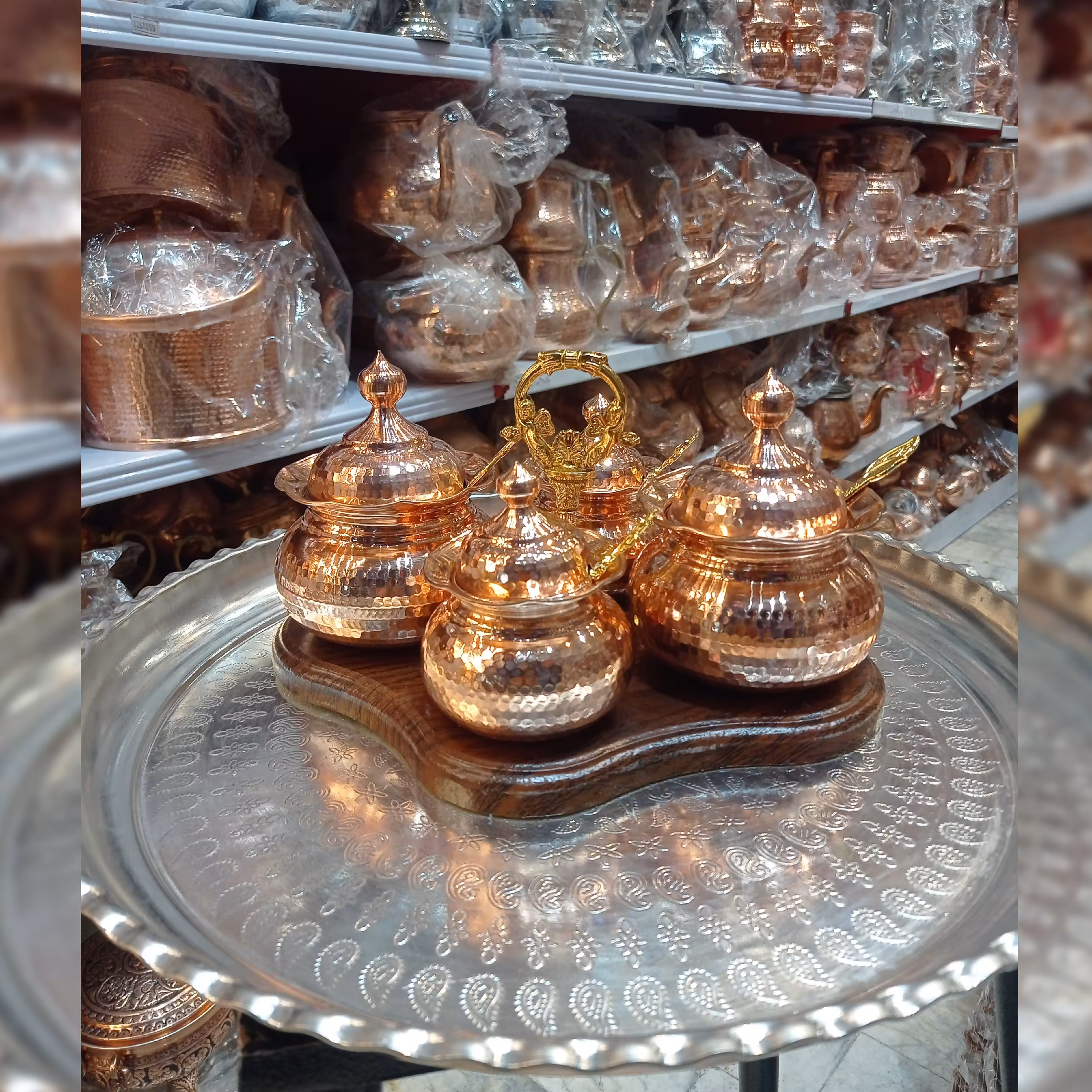 جاادویه ای و شکر و نمک و چایی مسی نانو چهارتایی 