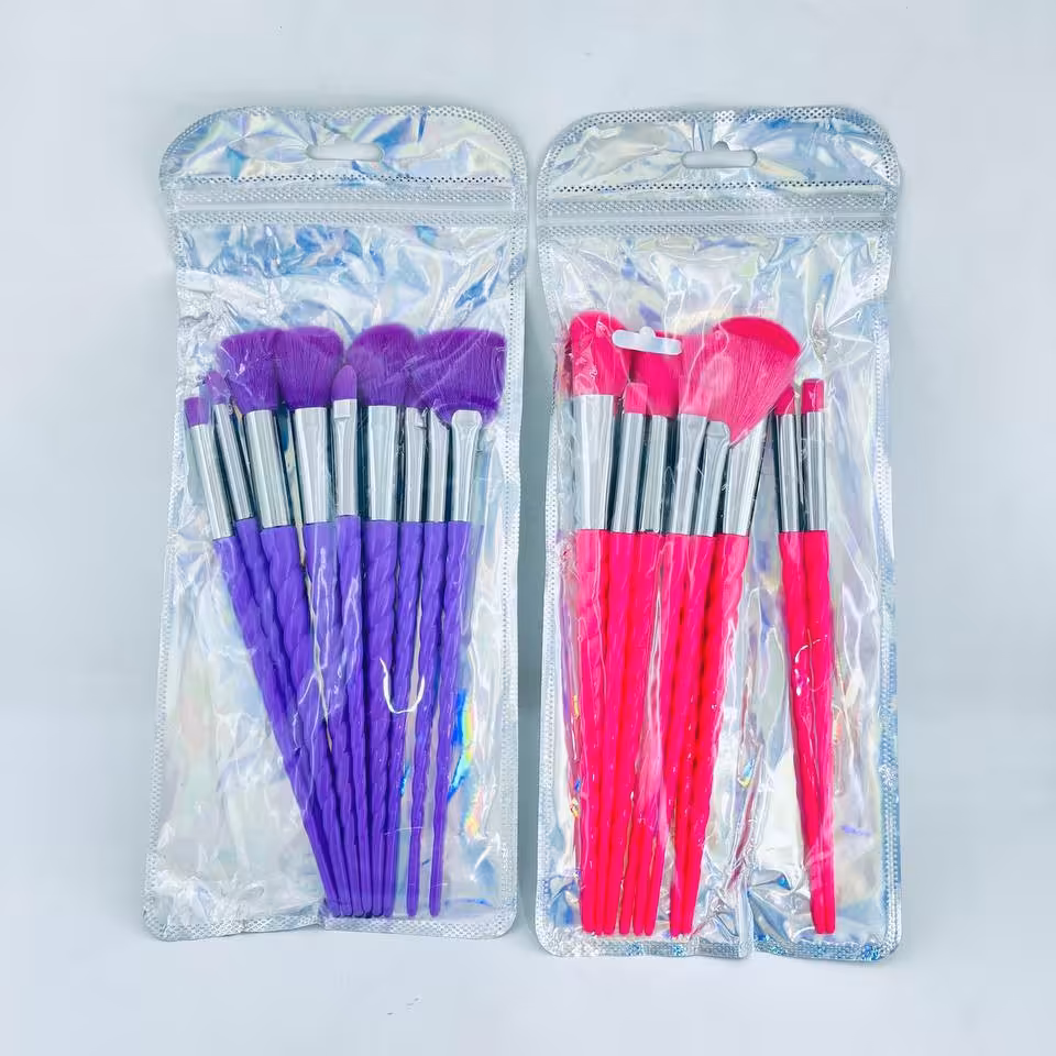 براش 10 تکه نئونی دسته پیچی 