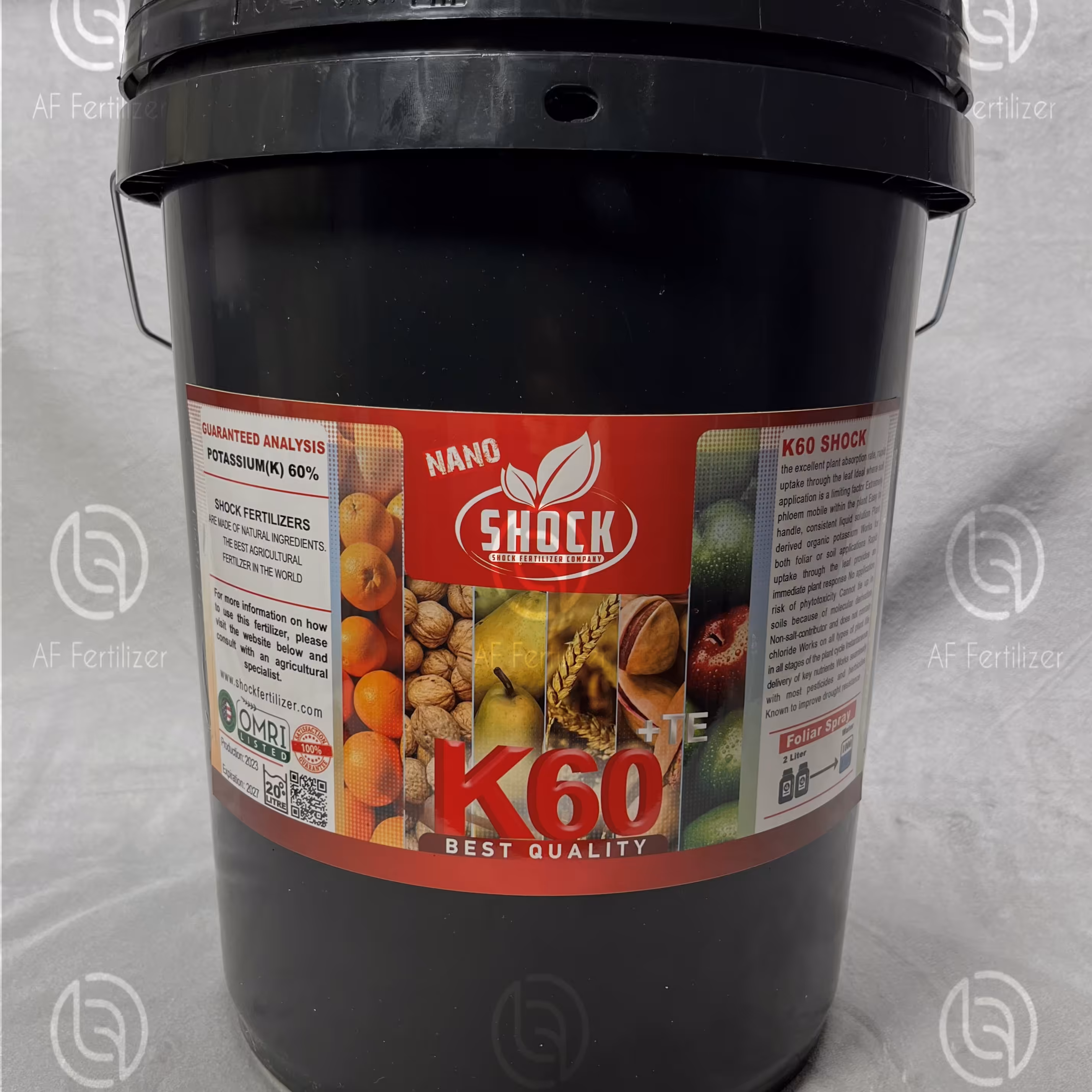 کود پتاس بالا شوک اصل آمریکایی مایع  20 لیتری 