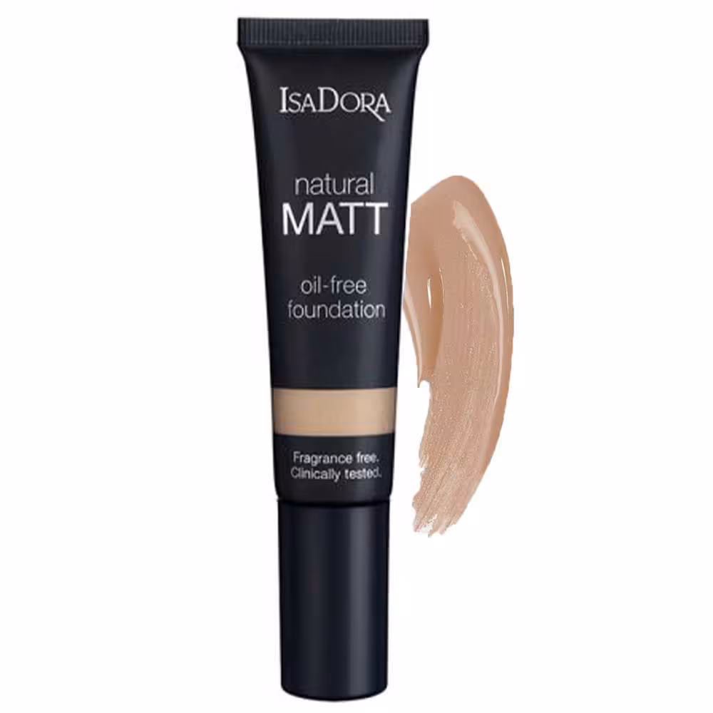 کرم پودر ایزادورا مدل Natural Matt مناسب انواع پوست حجم 35 میل (شماره 16 (کرم مات))(96844)